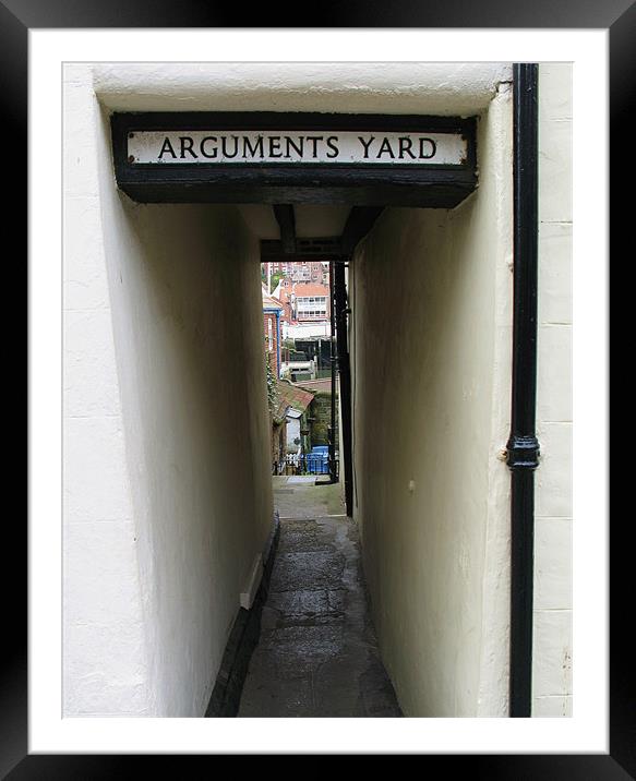 Arguments Yard Framed Mounted Print by Lindsay Parkin