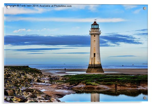 Perch Rock Lighthouse Acrylic by Frank Irwin