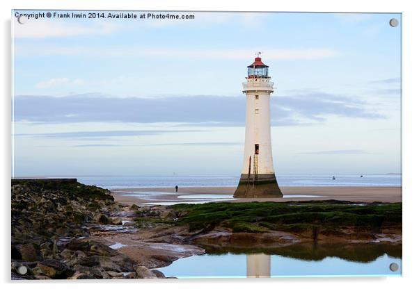 Perch Rock Lighthouse Acrylic by Frank Irwin