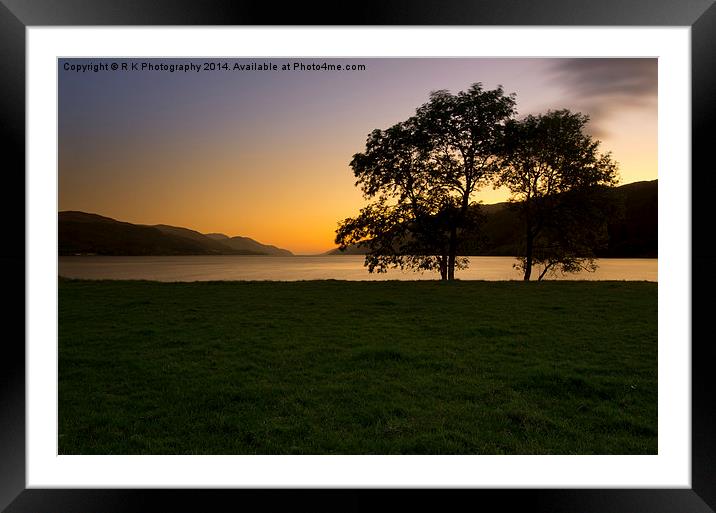 Loch Ness Framed Mounted Print by R K Photography