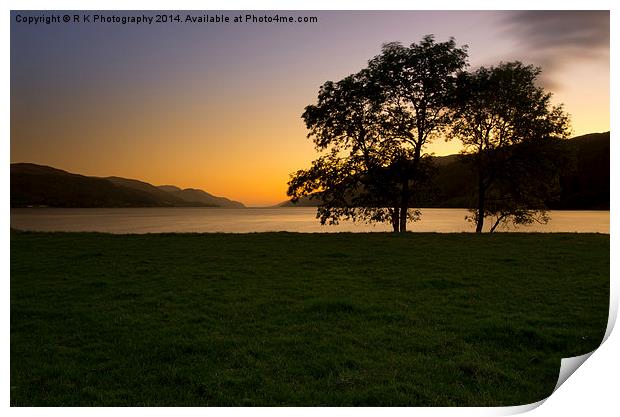 Loch Ness Print by R K Photography