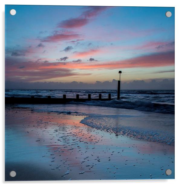 Seaside Reflections Acrylic by Phil Wareham