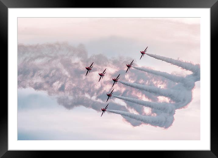The Red Seven Framed Mounted Print by John Ellis