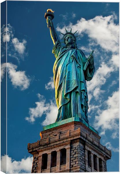 Statue Of Liberty Canvas Print by Steve Purnell