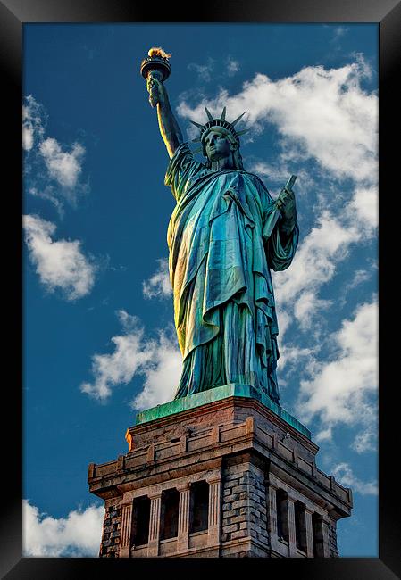Statue Of Liberty Framed Print by Steve Purnell