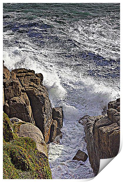 Crashing waves Print by Karl Butler