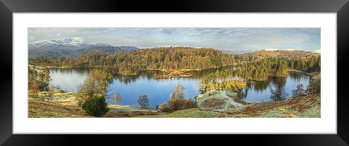 Tarn Hows In February Framed Mounted Print by Jamie Green