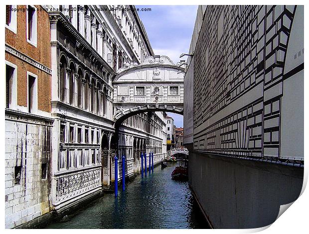 Bridge of Sighs Print by colin chalkley
