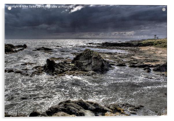 Rugged Scottish coast Acrylic by Thanet Photos