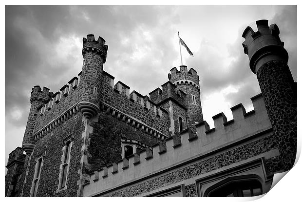 Whitstable Castle Kent Print by John B Walker LRPS