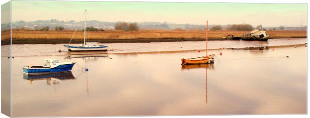 The River Exe Topsham Devon Canvas Print by Peter F Hunt