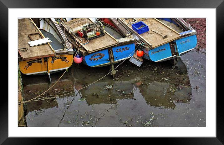 Crail boats Framed Mounted Print by Thanet Photos