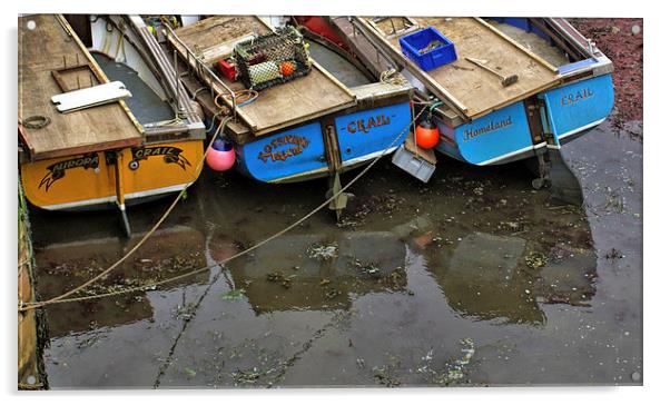 Crail boats Acrylic by Thanet Photos