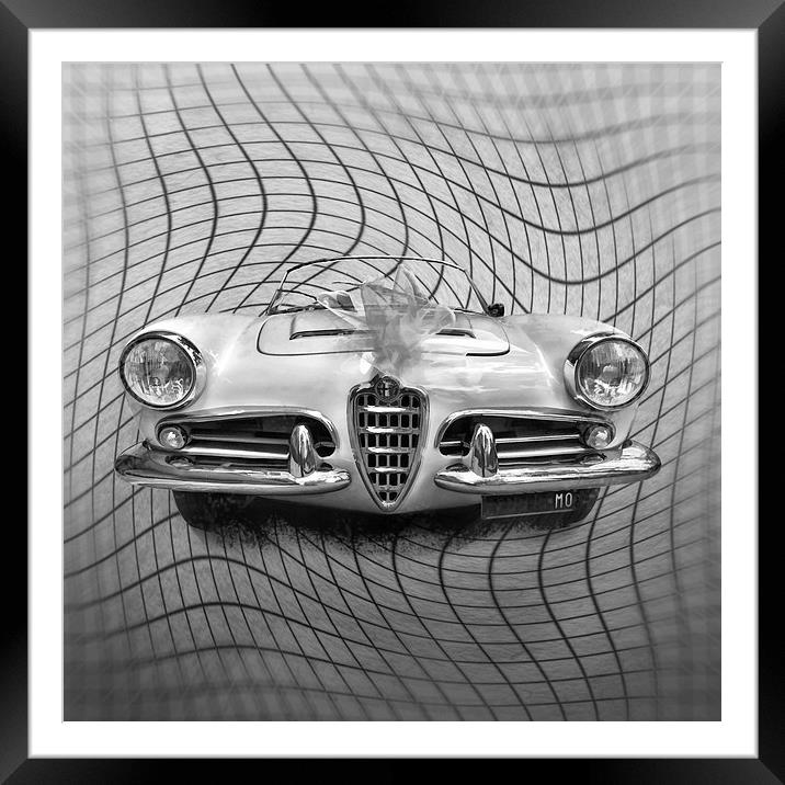 Alfa Romeo Giulietta Sprint Veloce Framed Mounted Print by Guido Parmiggiani