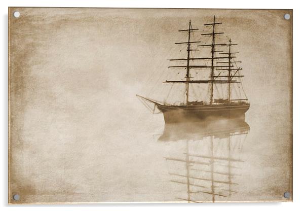 Morning mist in sepia Acrylic by John Edwards