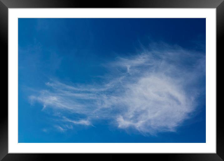 Swirling Clouds Framed Mounted Print by David Pyatt