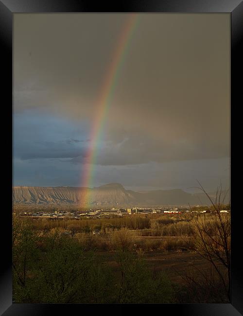 Rainbow Storm Colorado Framed Print by Patti Barrett