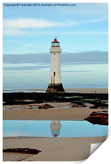 Perch Rock Lighthouse, Wirral, UK Print by Frank Irwin