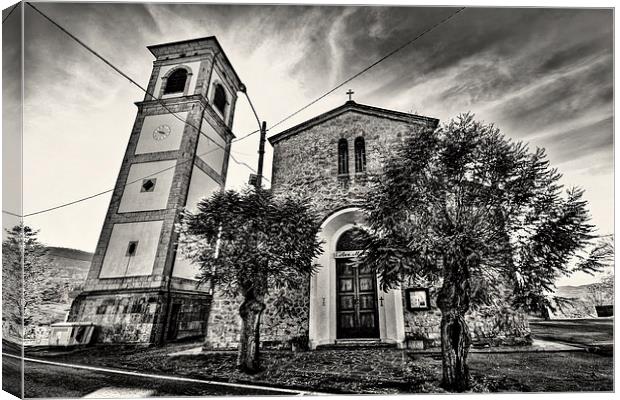 Church of Salto Italy Canvas Print by Guido Parmiggiani