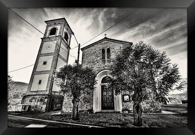 Church of Salto Italy Framed Print by Guido Parmiggiani