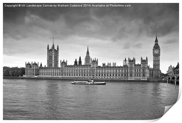 Houses of Parliament Print by Graham Custance