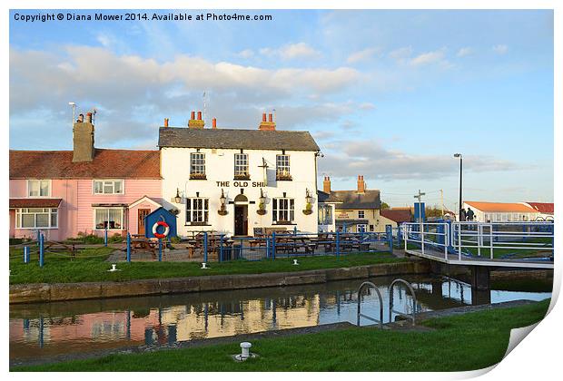 Heybridge Basin Essex Print by Diana Mower