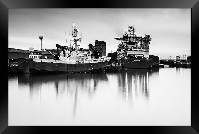 Leith Docks Framed Print by Keith Thorburn EFIAP/b
