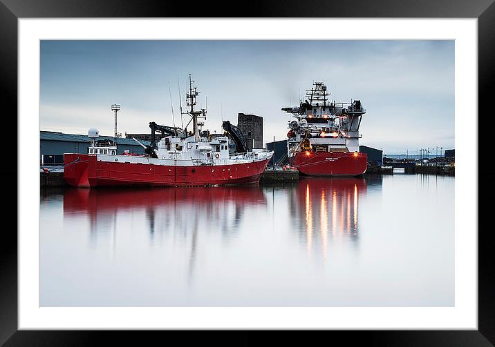 Leith Docks Framed Mounted Print by Keith Thorburn EFIAP/b