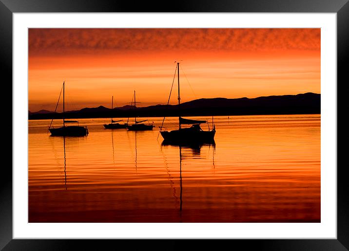 Tranquility on the Firth of Forth Framed Mounted Print by Tommy Dickson