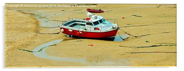 Low tide Acrylic by macaulay sanders