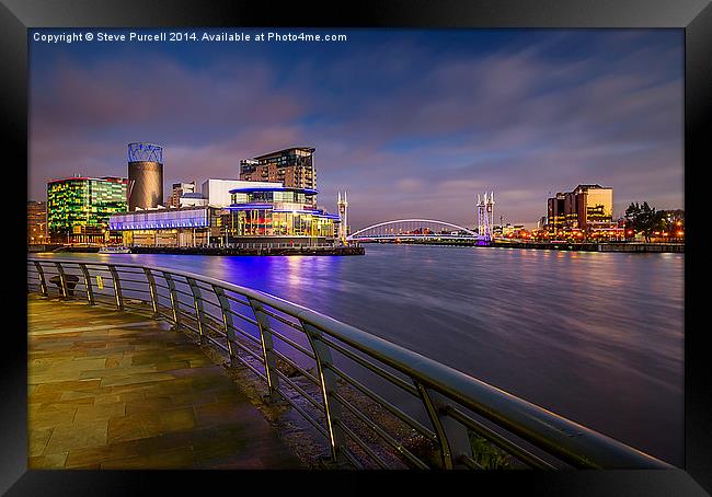 The Lowry And Ship Canal Framed Print by Steven Purcell