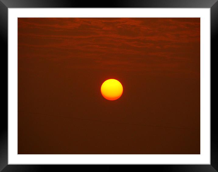 Sunrise Framed Mounted Print by Ankit Mahindroo