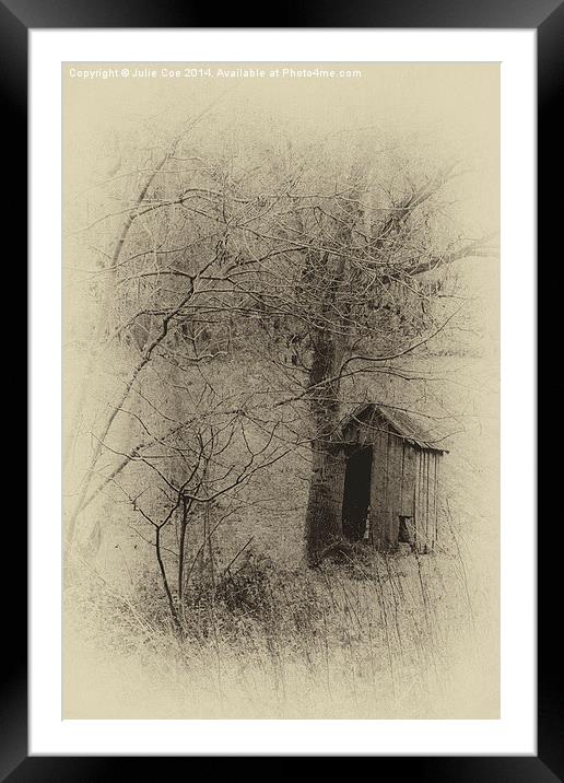 Small Hut Framed Mounted Print by Julie Coe