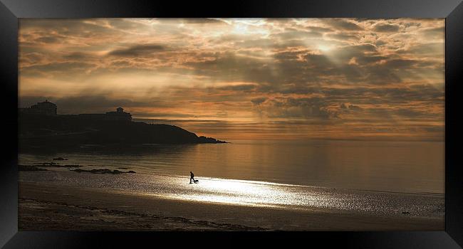 Sunrise on Douglas Beach Framed Print by Ceri Jones