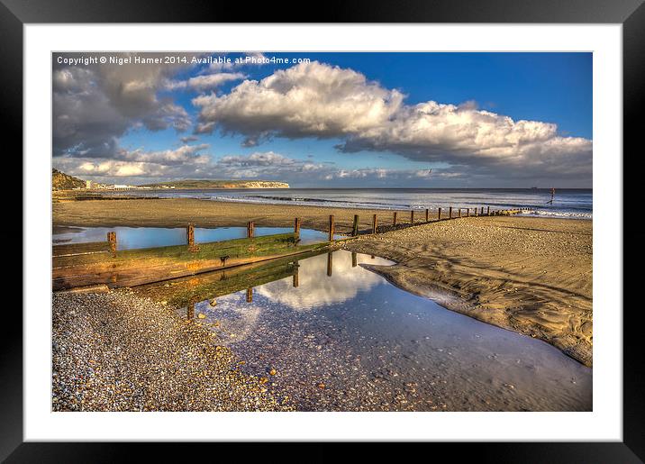Welcome Beach  Shanklin Framed Mounted Print by Wight Landscapes