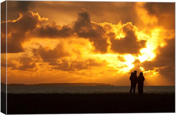 Pembrokeshire Sunset Canvas Print by Katie Mitchell