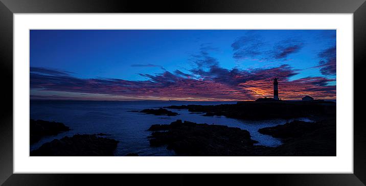 Good morning! Sunrise by the lighthouse Framed Mounted Print by Malcolm Smith