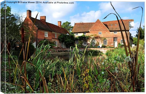 Flatford Mill Canvas Print by Diana Mower