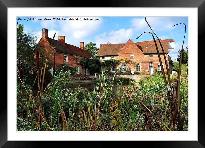 Flatford Mill Framed Mounted Print by Diana Mower