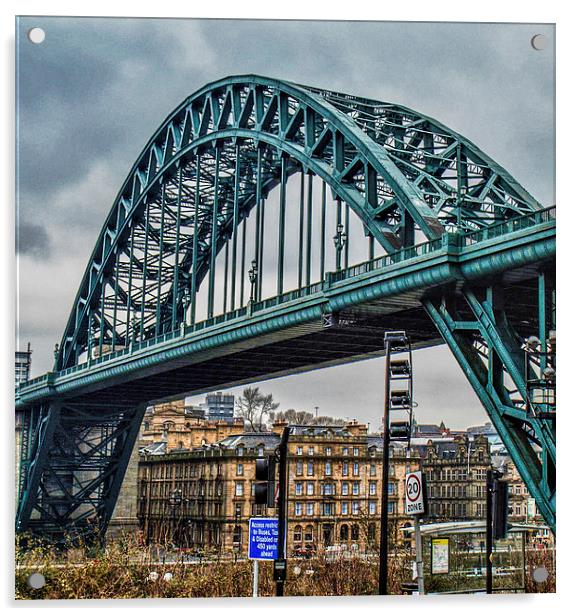 Tyne Bridge Acrylic by John Ellis
