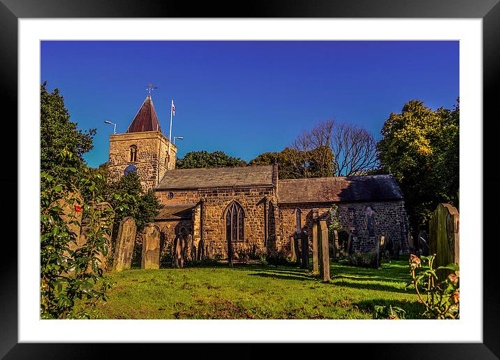 St Michael and All Angels Framed Mounted Print by John Ellis