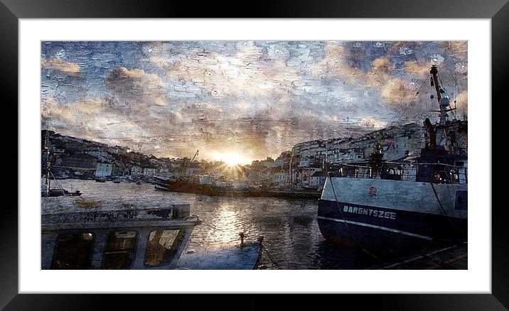 Brixham on large canvas by JCstudios Framed Mounted Print by JC studios LRPS ARPS
