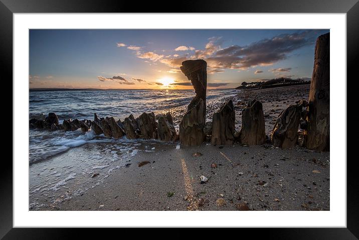 Lepe Beach Framed Mounted Print by Phil Wareham