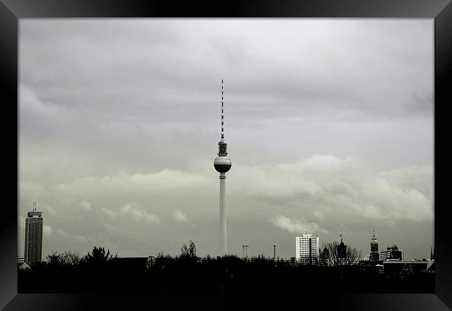 Berlin Fernsehturm Framed Print by Marco Buresti