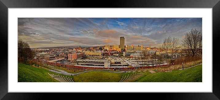 Sheffield Panorama Framed Mounted Print by Richard Peck