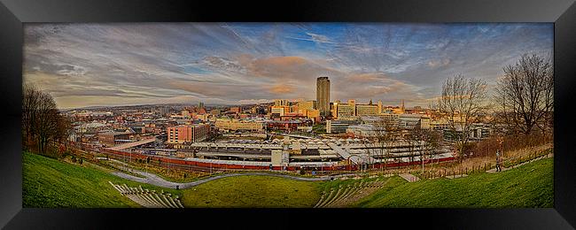 Sheffield Panorama Framed Print by Richard Peck