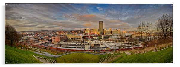 Sheffield Panorama Acrylic by Richard Peck