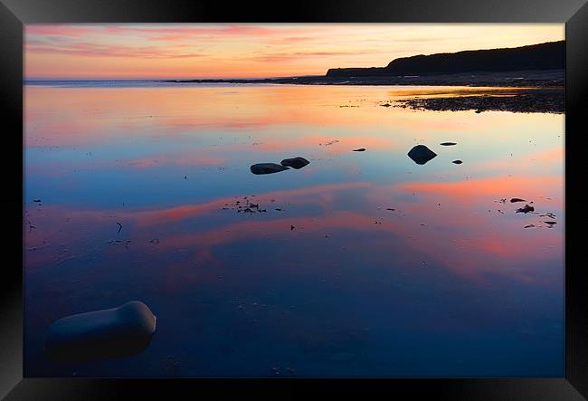 Kimmeridge Bay Reflections Framed Print by James Battersby