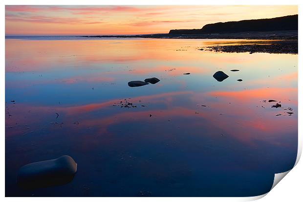 Kimmeridge Bay Reflections Print by James Battersby