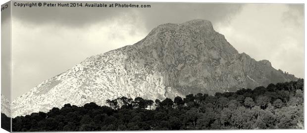 The Mountain Mallorca Spain Canvas Print by Peter F Hunt